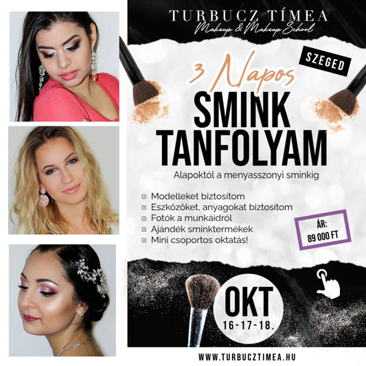 3 NAPOS ALAP SMINKTANFOLYAM ÚJRA!